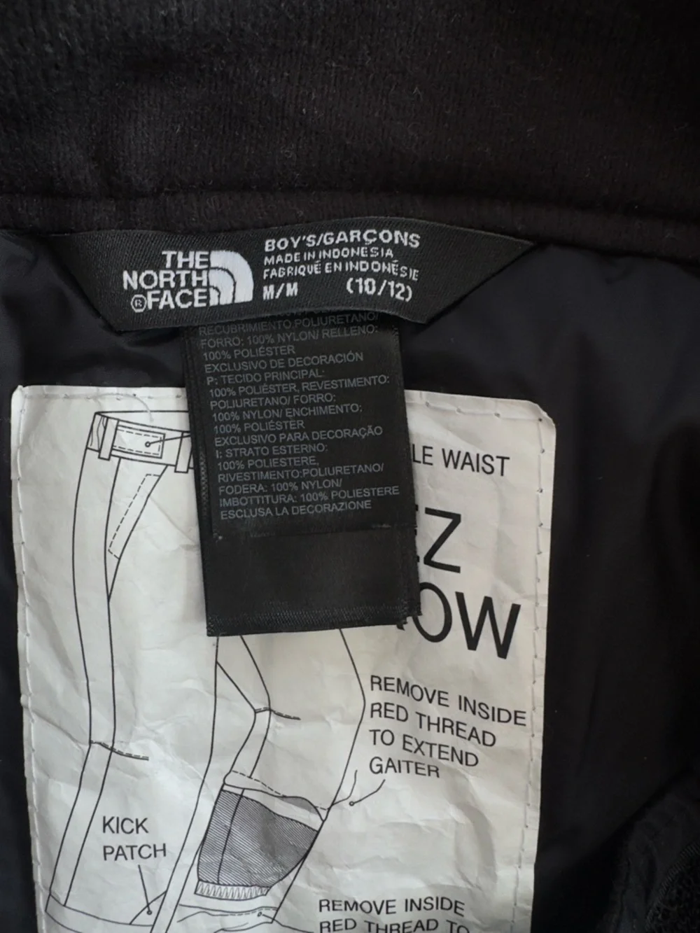 The North Face Black Outdoor Ski Pants with Logo